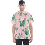 Pink Cactus flower Men s Sports Mesh Tee