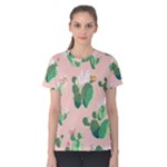 Pink Cactus flower Women s Cotton Tee