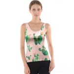 Pink Cactus flower Tank Top