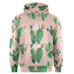 Pink Cactus flower Men s Pullover Hoodie