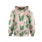 Pink Cactus flower Kids  Pullover Hoodie