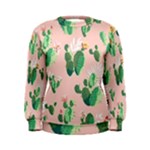 Pink Cactus flower Women s Sweatshirt