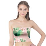 Pink Cactus flower Tube Top