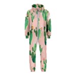 Pink Cactus flower Hooded Jumpsuit (Kids)