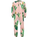 Pink Cactus flower OnePiece Jumpsuit (Men)