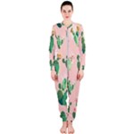 Pink Cactus flower OnePiece Jumpsuit (Ladies)