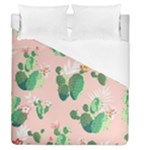 Pink Cactus flower Duvet Cover (Queen Size)