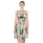 Pink Cactus flower Racerback Midi Dress