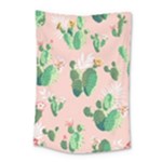 Pink Cactus flower Small Tapestry