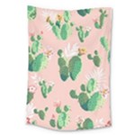 Pink Cactus flower Large Tapestry