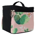 Pink Cactus flower Make Up Travel Bag (Small)