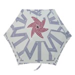 I Love My Fireman Mini Folding Umbrella