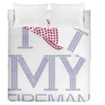 I Love My Fireman Duvet Cover Double Side (Queen Size)