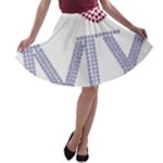 I Love My Fireman A-line Skater Skirt