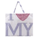 Zipper Large Tote Bag 