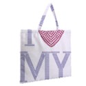 Zipper Large Tote Bag 