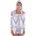 I Love My Fireman Long Sleeve Hooded T-shirt