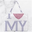 Zipper Medium Tote Bag Front