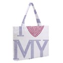 Zipper Medium Tote Bag Front