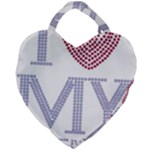 I Love My Fireman Giant Heart Shaped Tote