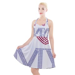 Halter Party Swing Dress  