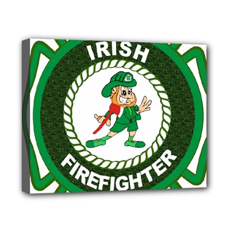 Irish Firefighter Canvas 10  x 8  (Stretched) from ArtsNow.com