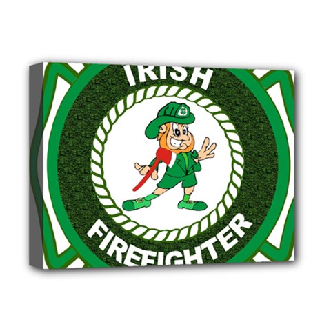 Irish Firefighter Deluxe Canvas 16  x 12  (Stretched)  from ArtsNow.com