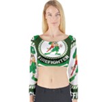 Irish Firefighter Long Sleeve Crop Top