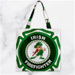 Irish Firefighter Zipper Grocery Tote Bag