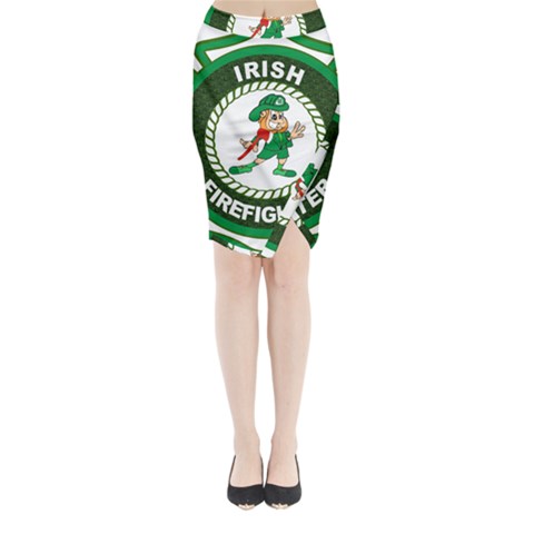 Irish Firefighter Midi Wrap Pencil Skirt from ArtsNow.com