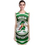 Irish Firefighter Sleeveless Velvet Midi Dress