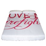 I Love My Firefighter Fitted Sheet (King Size)