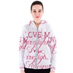 I Love My Firefighter Women s Zipper Hoodie