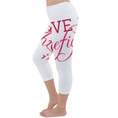 Capri Winter Leggings  Back