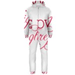 I Love My Firefighter Hooded Jumpsuit (Men)