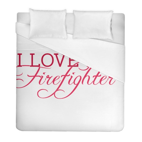 I Love My Firefighter Duvet Cover (Full/ Double Size) from ArtsNow.com