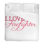 I Love My Firefighter Duvet Cover (Full/ Double Size)