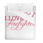 I Love My Firefighter Duvet Cover Double Side (Full/ Double Size)