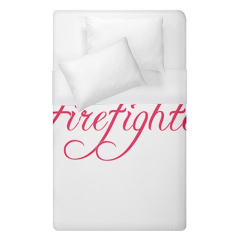 I Love My Firefighter Duvet Cover (Single Size) from ArtsNow.com