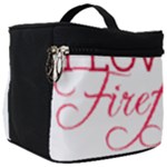 I Love My Firefighter Make Up Travel Bag (Big)