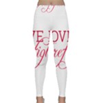 I Love My Firefighter Lightweight Velour Classic Yoga Leggings