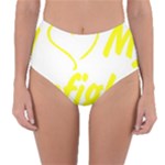 I Love My Firefighter Reversible High-Waist Bikini Bottoms