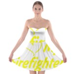 I Love My Firefighter Strapless Bra Top Dress