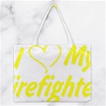 I Love My Firefighter Medium Tote Bag