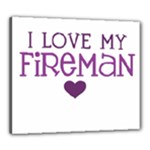 I Love My Fireman Canvas 24  x 20  (Stretched)