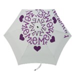 I Love My Fireman Mini Folding Umbrella