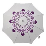 I Love My Fireman Hook Handle Umbrella (Large)