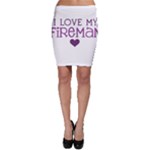 I Love My Fireman Bodycon Skirt