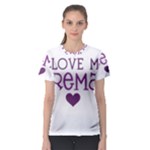 I Love My Fireman Women s Sport Mesh Tee