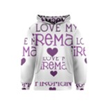 I Love My Fireman Kids  Pullover Hoodie